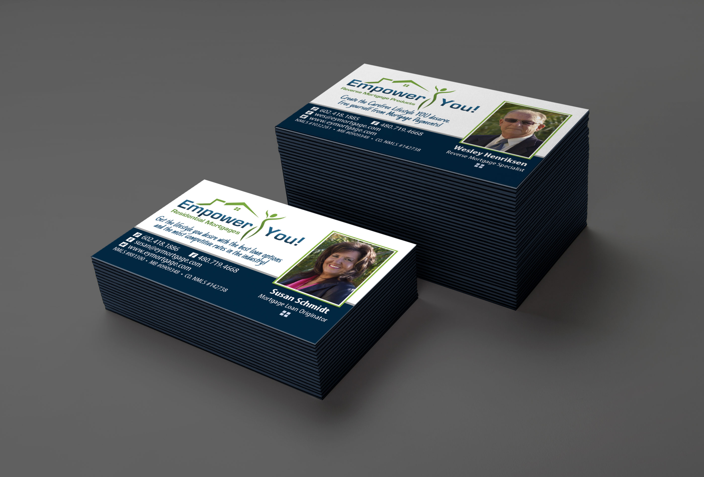 Empower You Business Cards Mockup